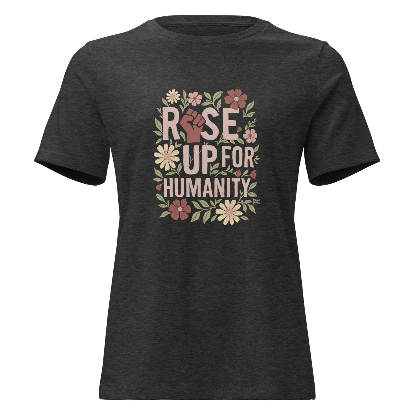 T-shirt Rise Up for Humanity relaxed fit - 4 colours