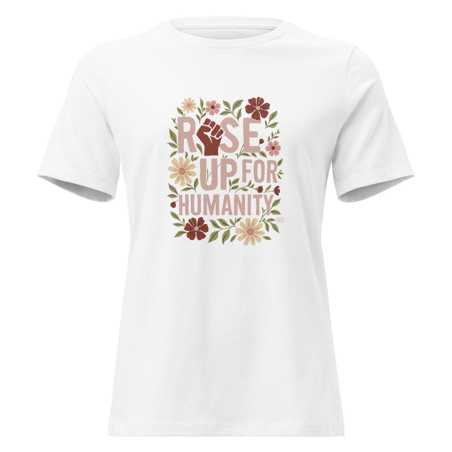 T-shirt Rise Up for Humanity relaxed fit - 4 colours