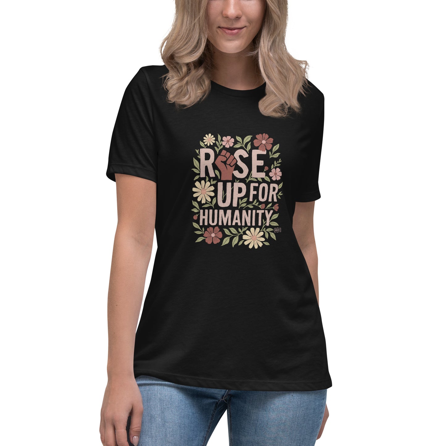 T-shirt Rise Up for Humanity relaxed fit - 4 colours