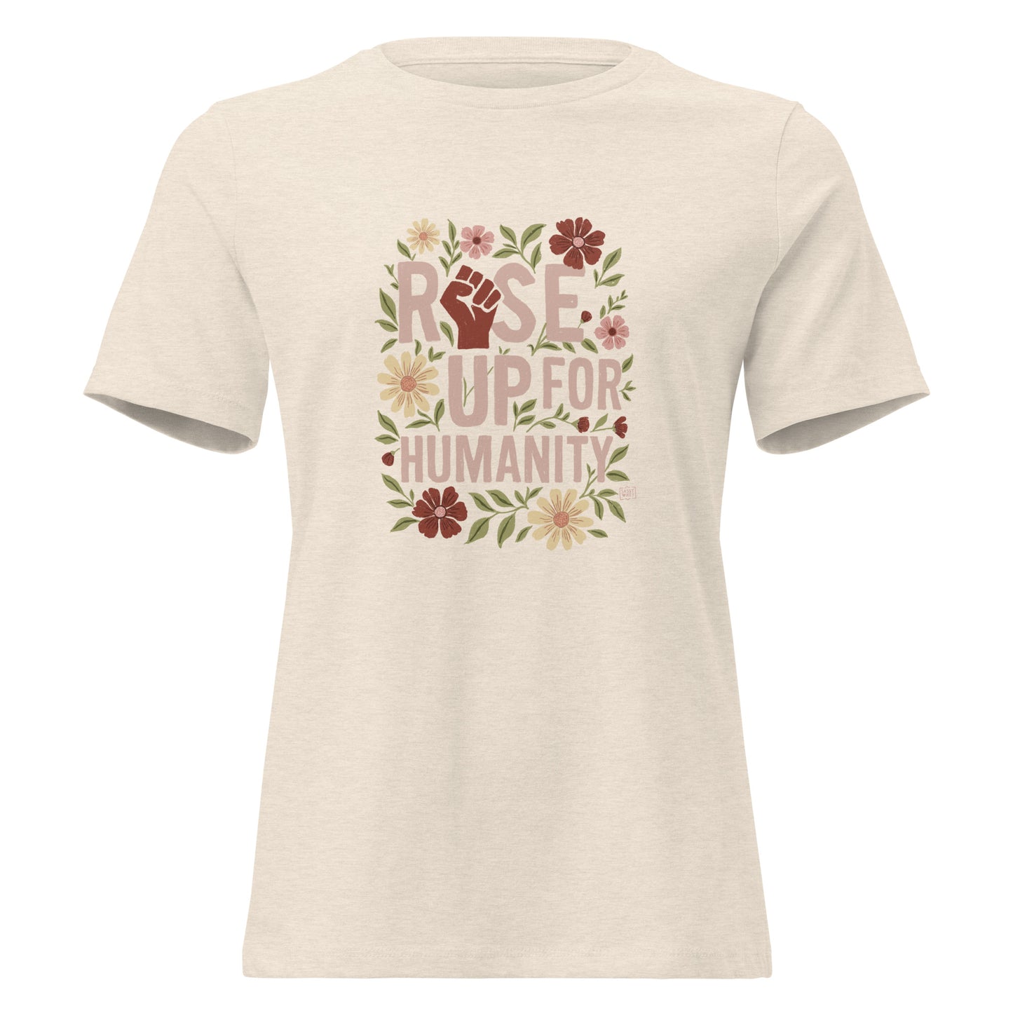 T-shirt Rise Up for Humanity relaxed fit - 4 colours