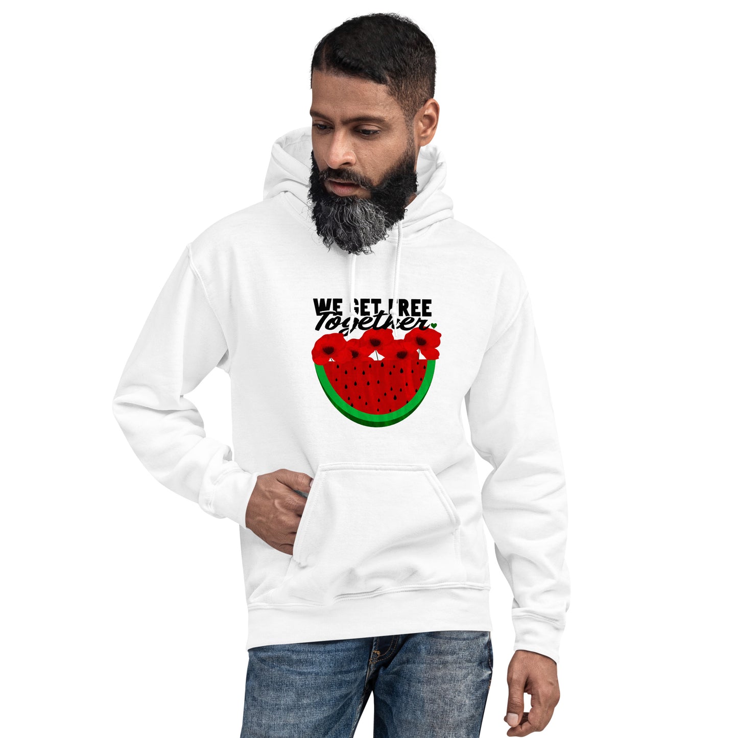FUNDRAISER FOR KARAZ "We Get Free Together" Hoodie or T-shirt
