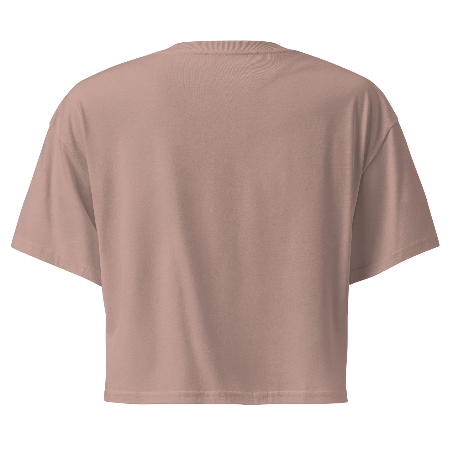 Freedom for All Crop Top Ecru Hazy Pink
