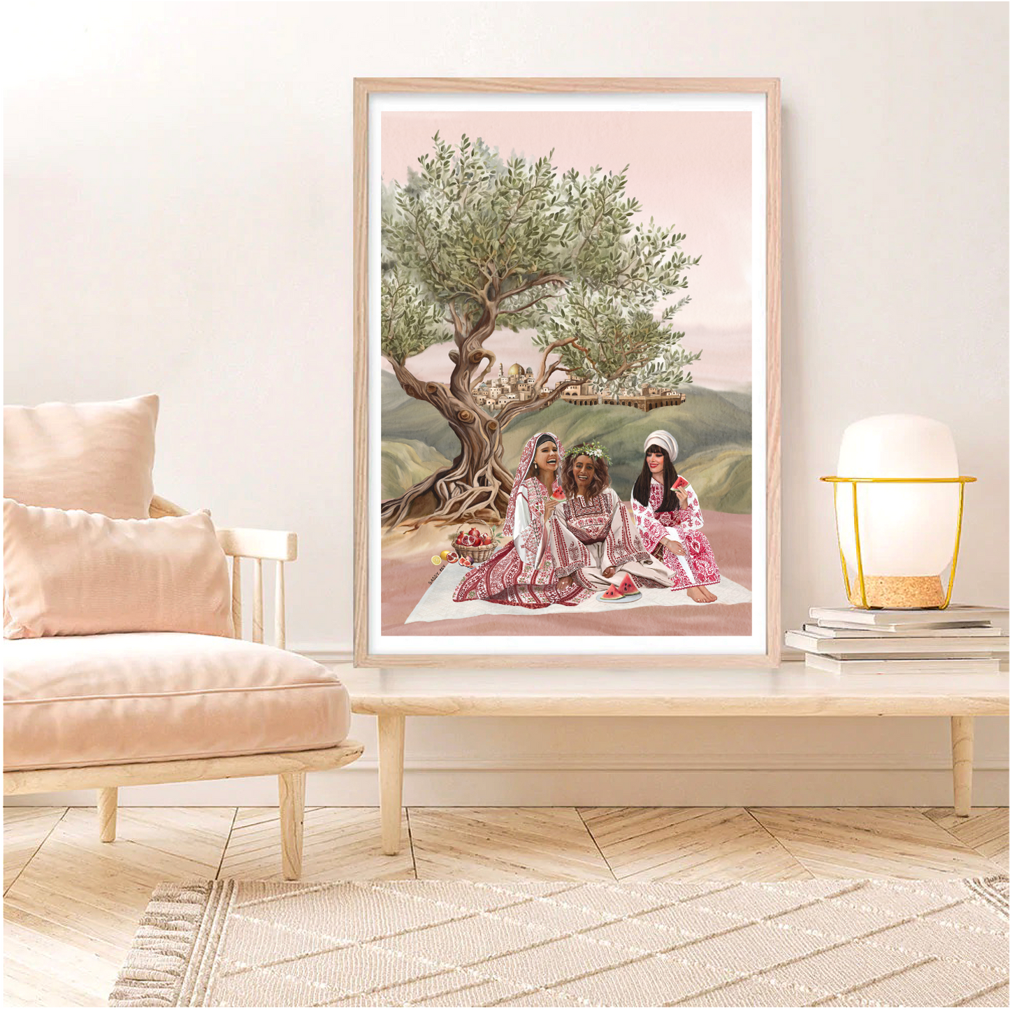 Artwork "Tatreez Sisters: Threads of Heritage"