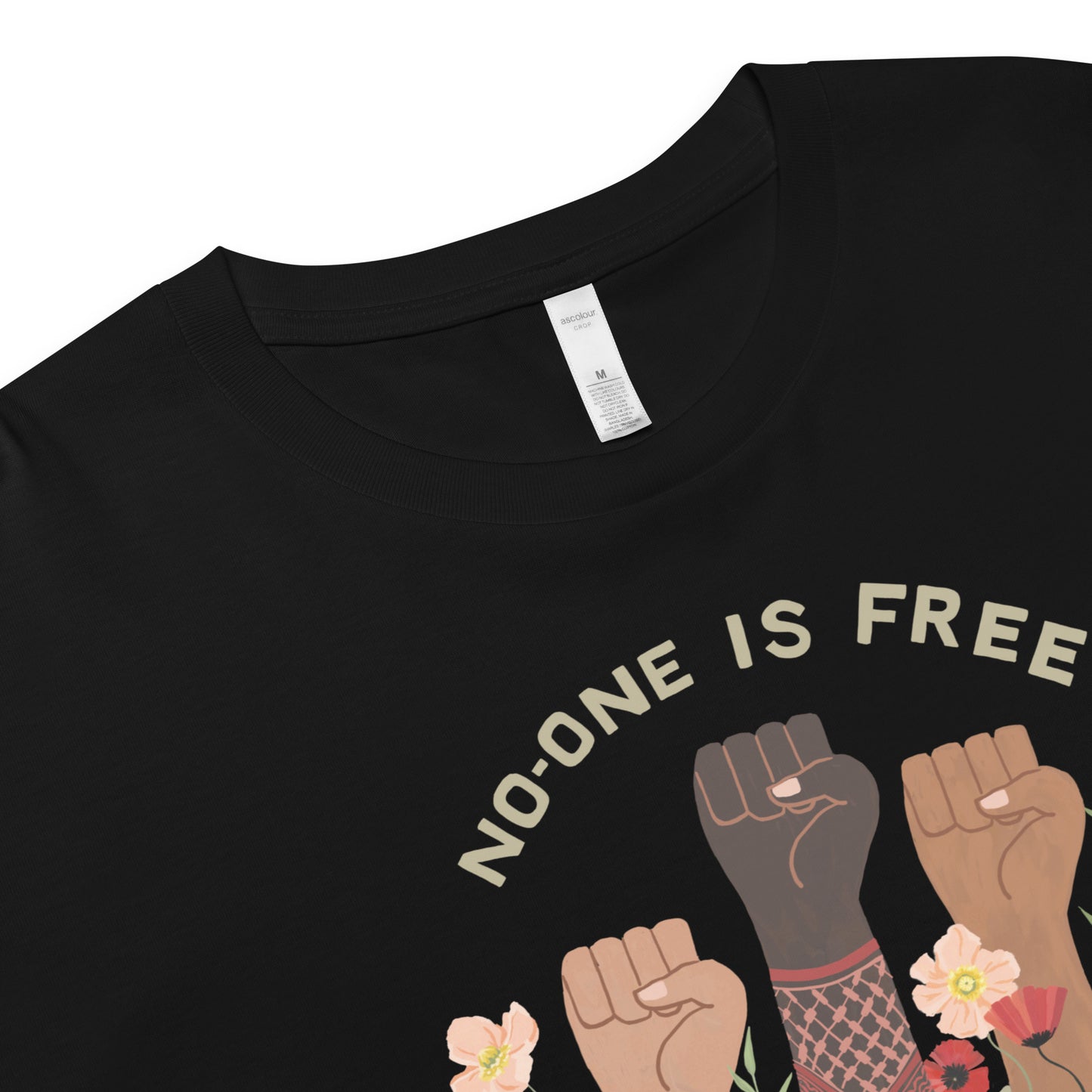 Freedom For All Crop Top Black