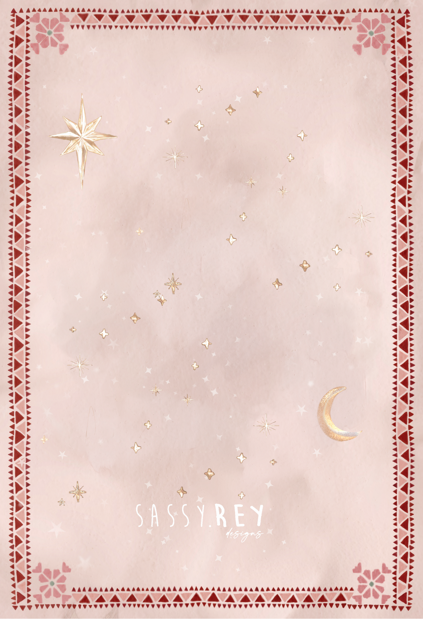Christmas Card Peace on Earth Folk Owl
