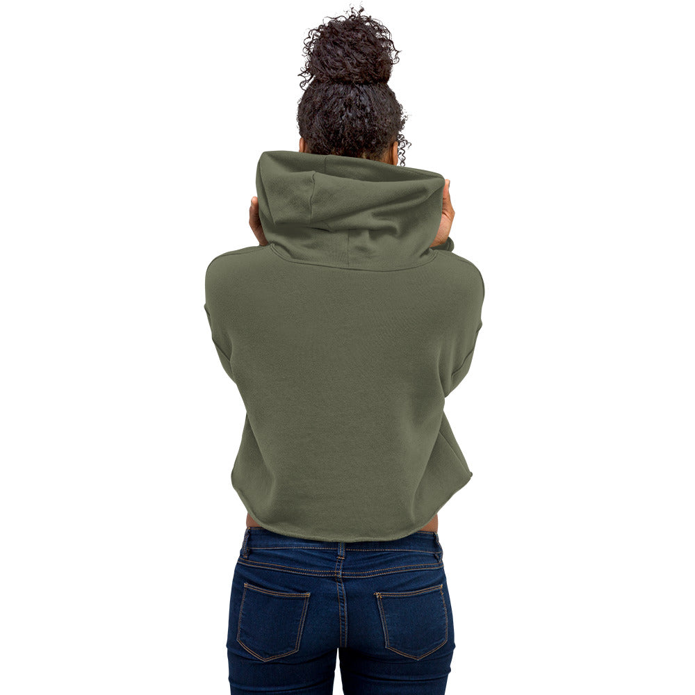 Crop Hoodie Freedom For All Black / Green / Pink