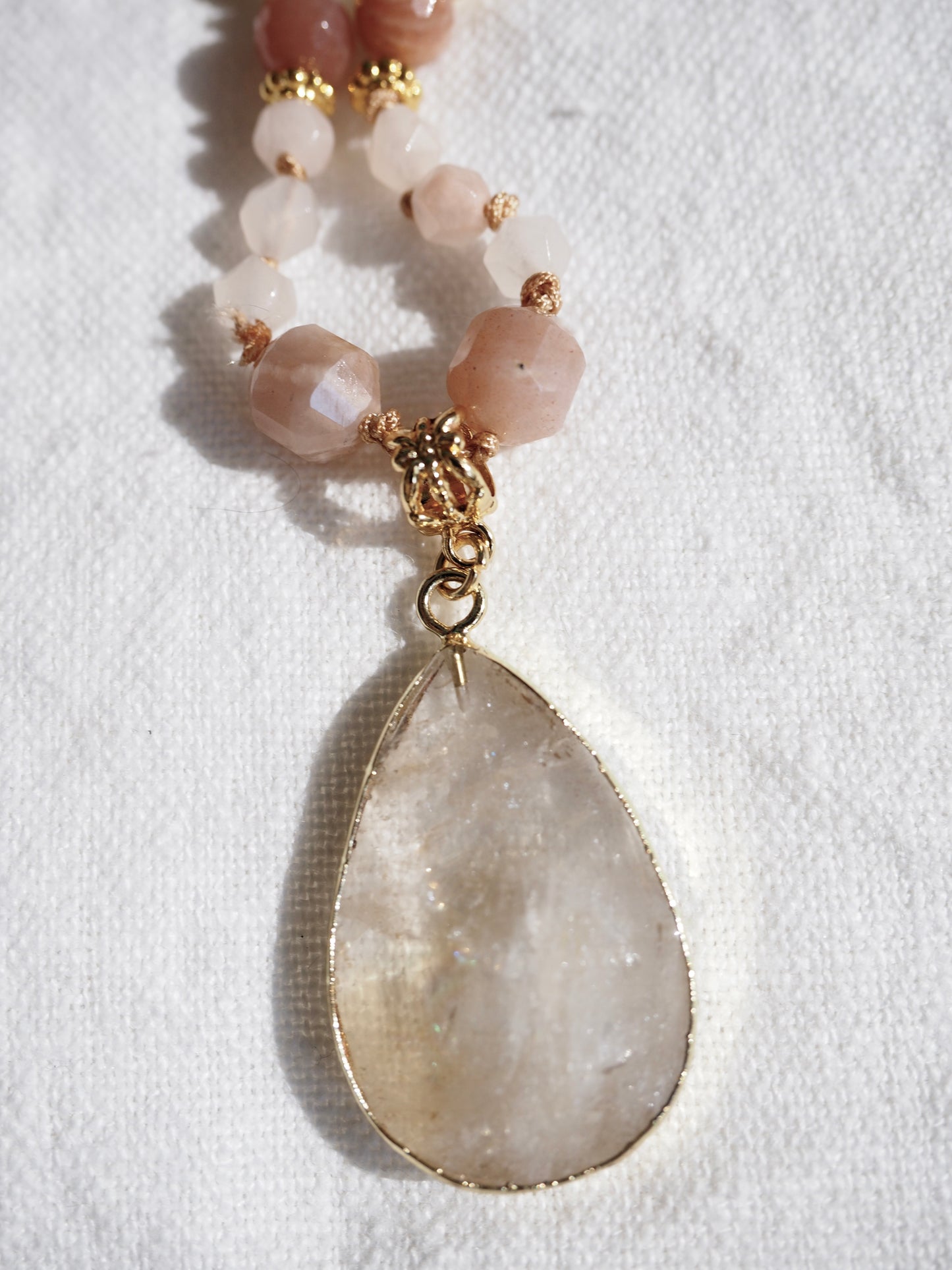 Jewellery Golden Light Mala necklace (citrine pendant)