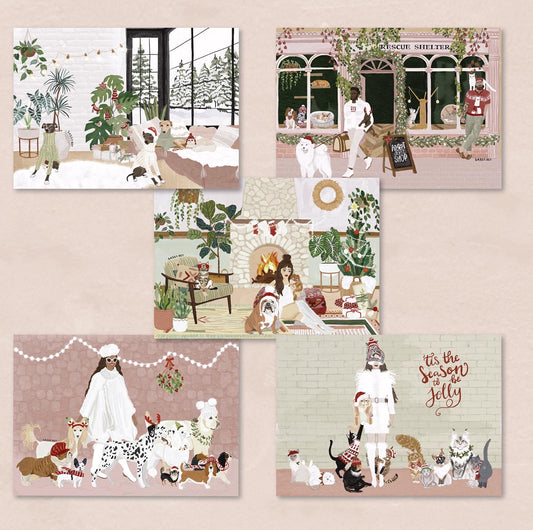 Christmas cards Pack of 5