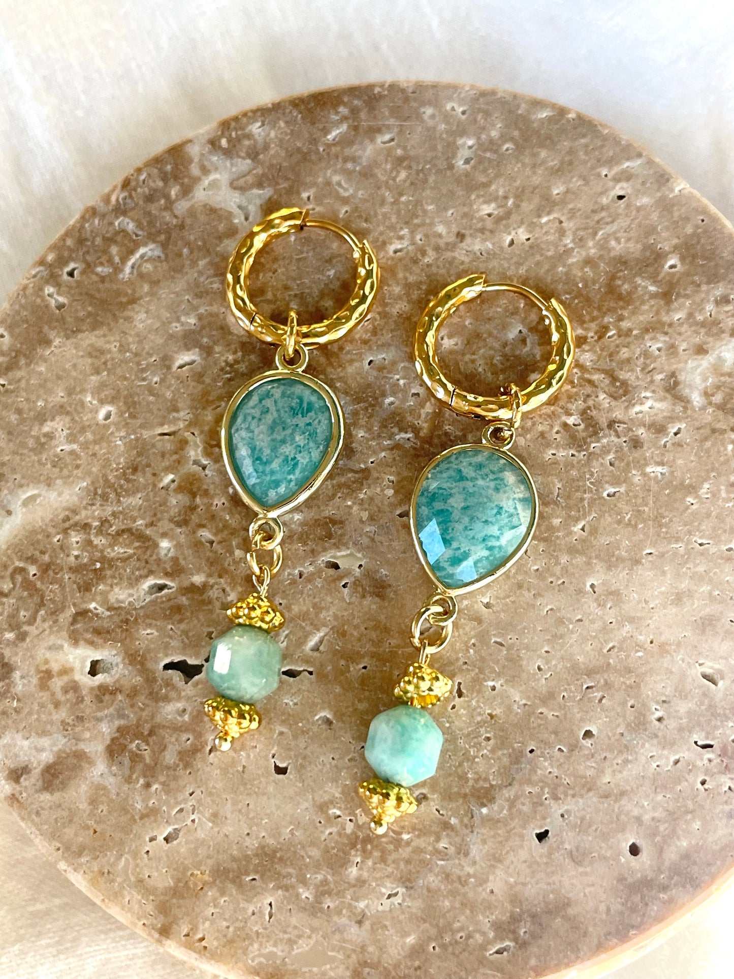 Jewellery Earrings - limited edition Amazonite drop earring