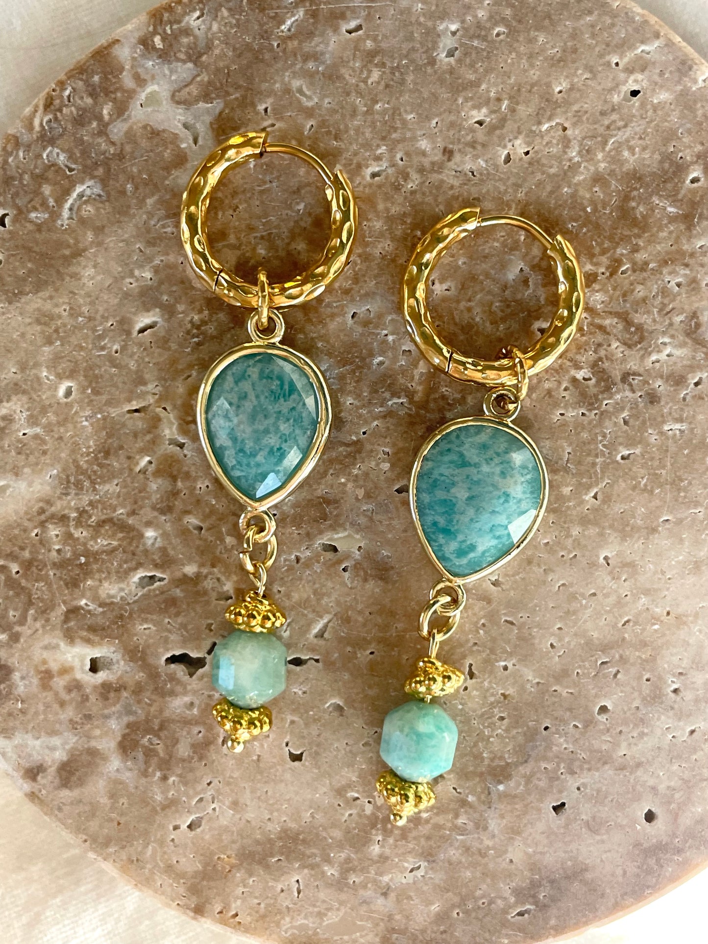 Jewellery Earrings - limited edition Amazonite drop earring