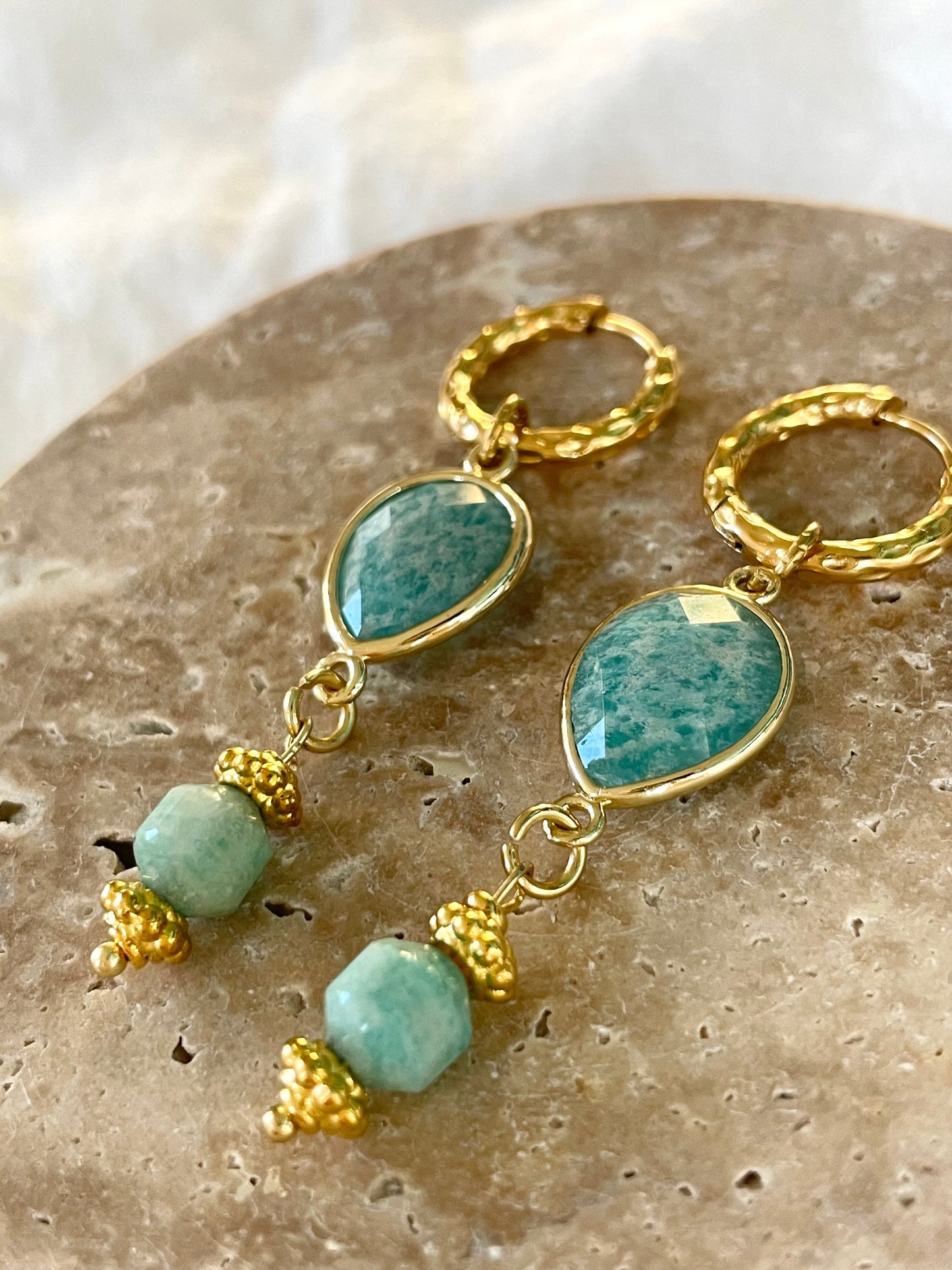 Jewellery Earrings - limited edition Amazonite drop earring