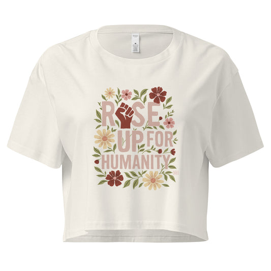 T-shirt Crop Rise Up For Humanity (4 colours)