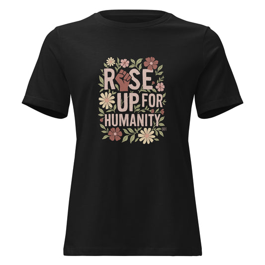 T-shirt Rise Up for Humanity relaxed fit - 4 colours