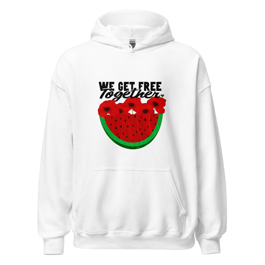 FUNDRAISER FOR KARAZ "We Get Free Together" Hoodie or T-shirt