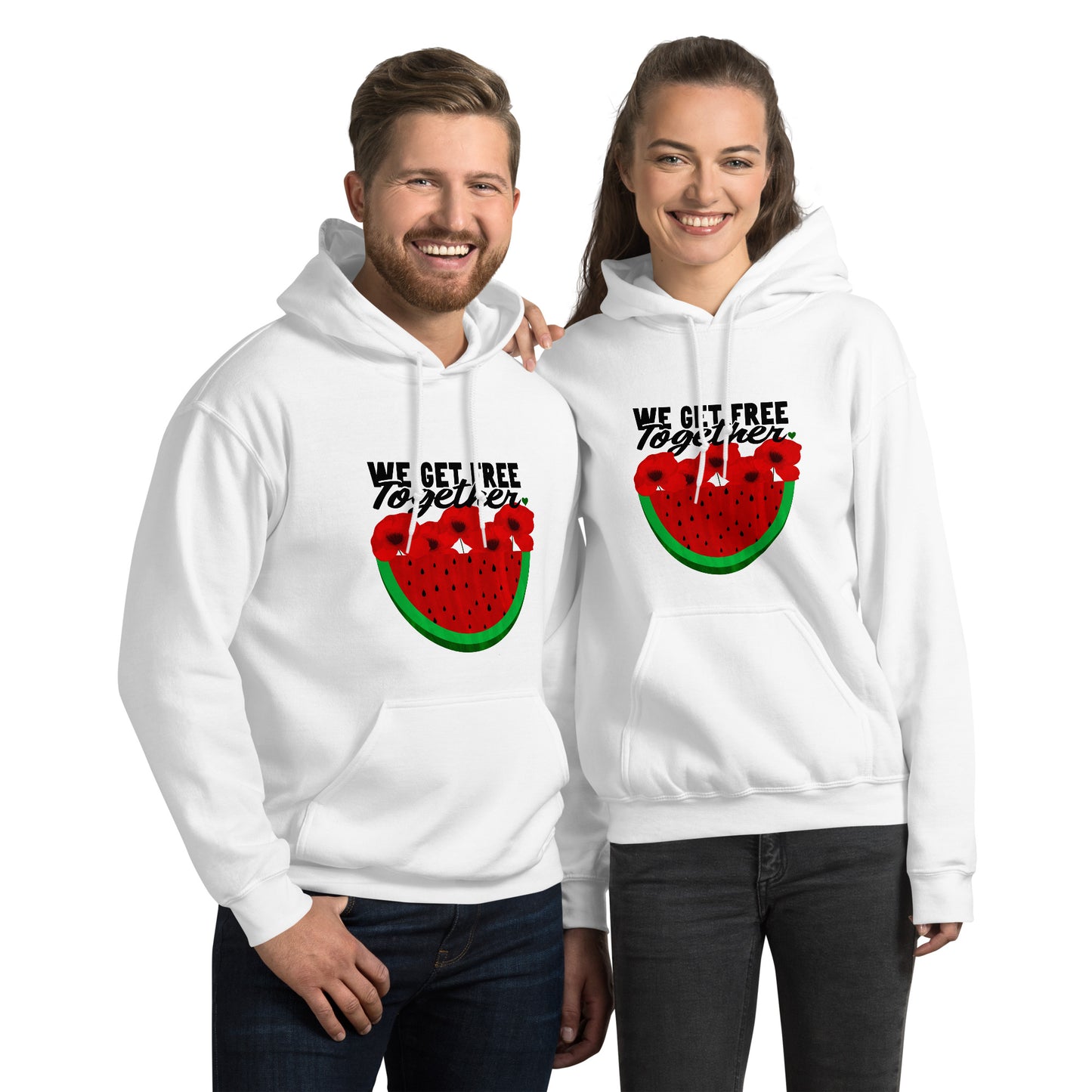FUNDRAISER FOR KARAZ "We Get Free Together" Hoodie or T-shirt
