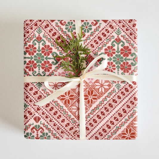 Wrapping Paper Tatreez print