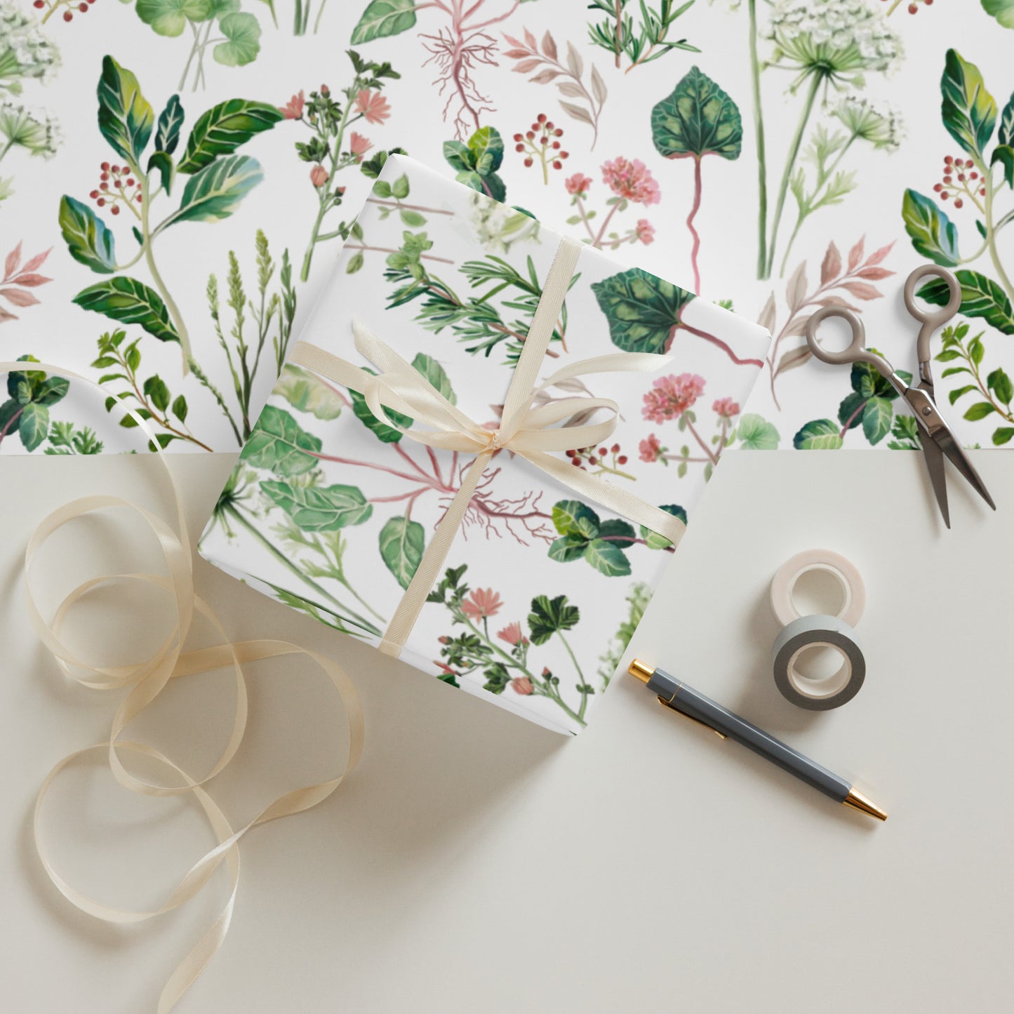 Wrapping Paper Palestinian Herbs