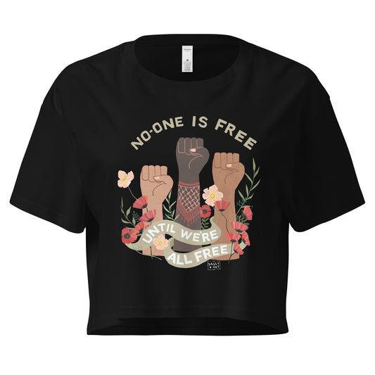Freedom For All Crop Top Black