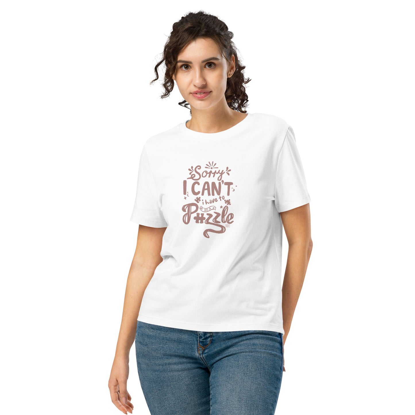 Puzzle T shirt long style “Sorry I can’t I have to do a puzzle” - 2 colours